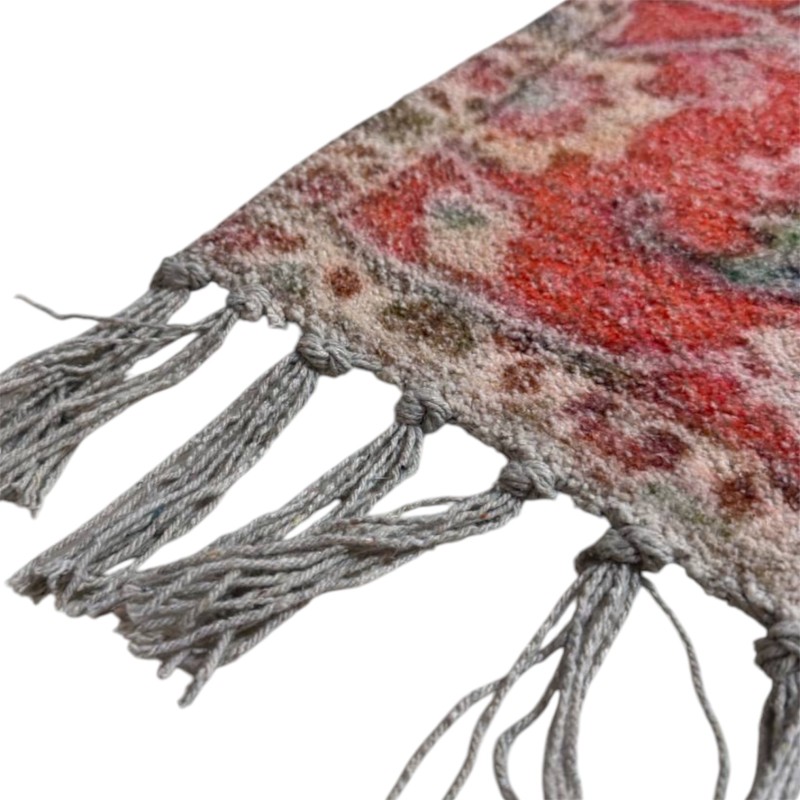 Handwoven Heritage Floral Area Rug
