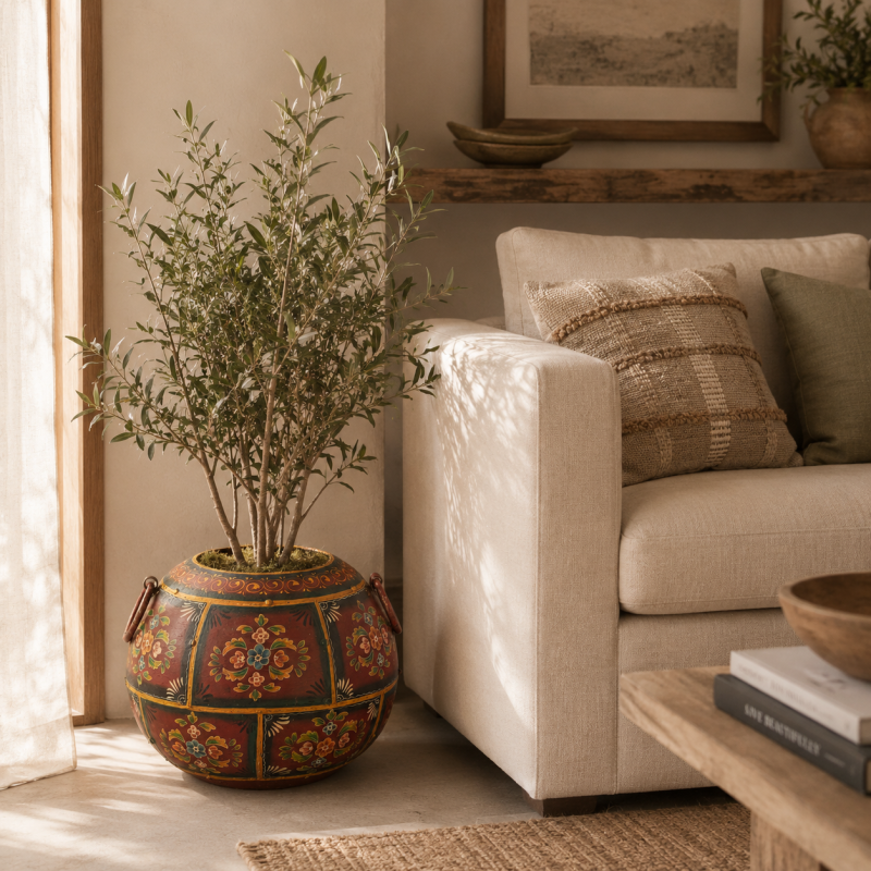 Iron Painted Pot