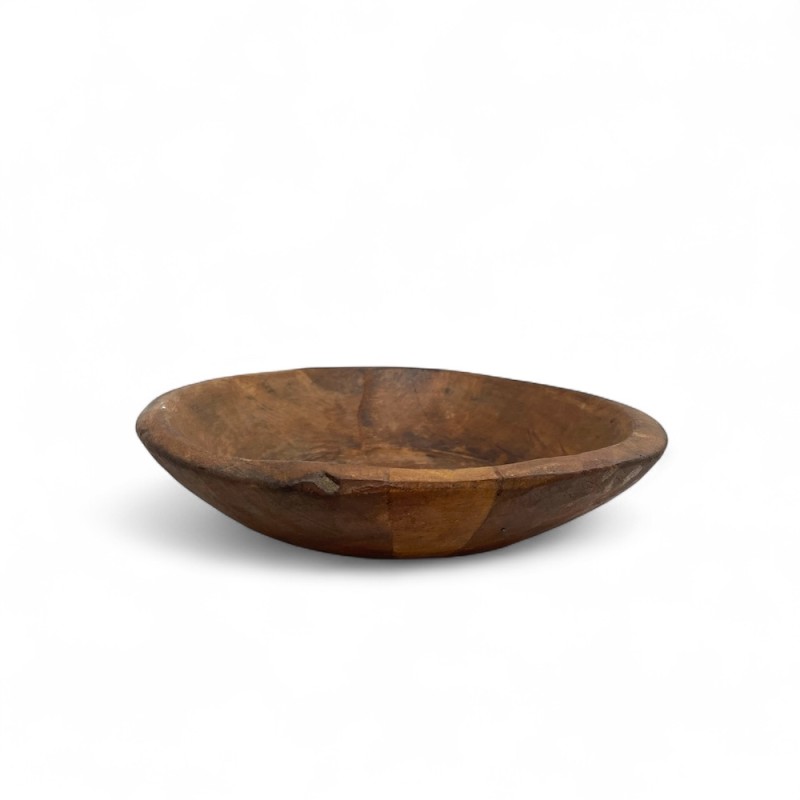 Hand-Carved Vintage Wooden Bowl