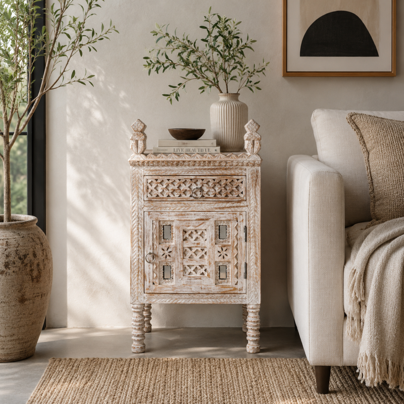 Wooden Bedside Table