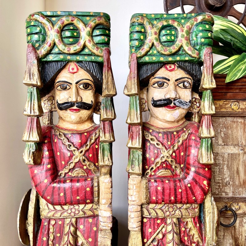 Wooden Royal Guard Statue