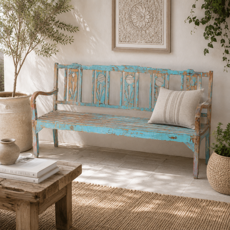 Wooden Vintage Bench