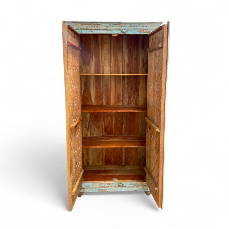 Blue Carved Cabinet