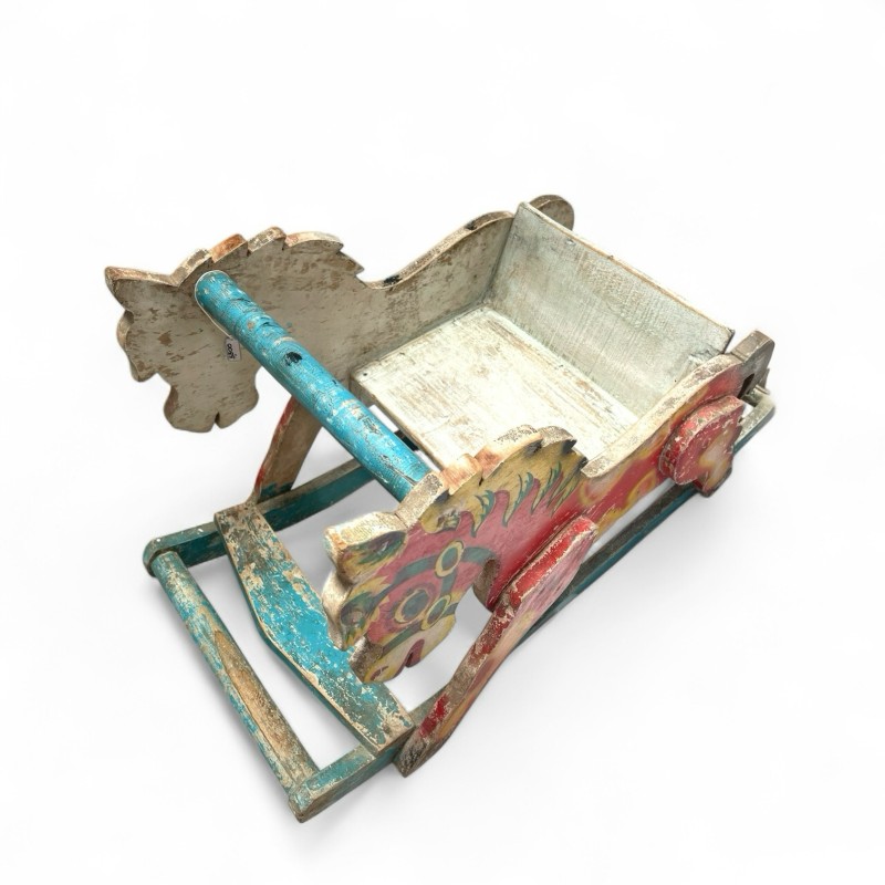 Vintage Wooden Rocking Horse 