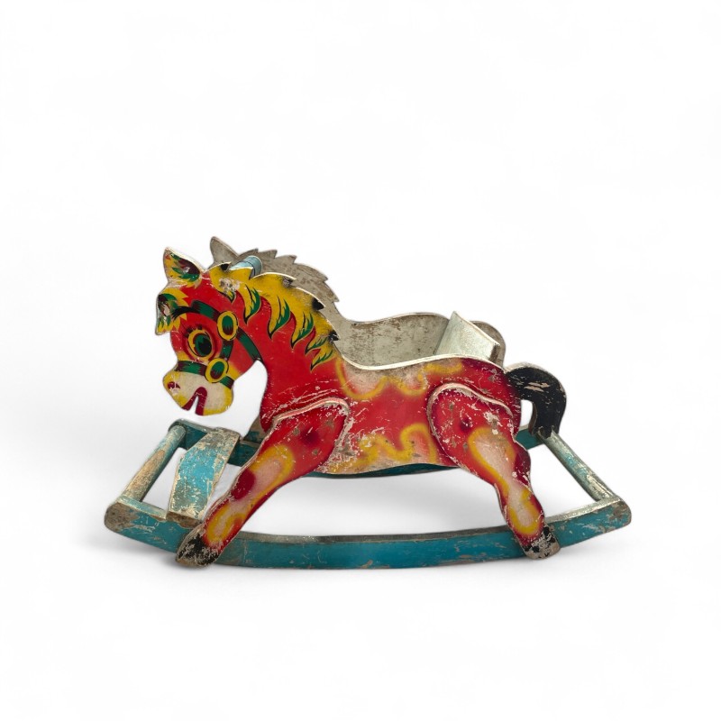 Vintage Wooden Rocking Horse 