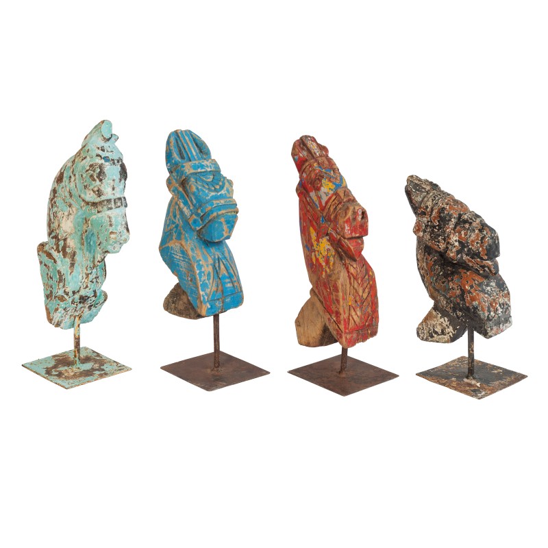 Wooden Horse on Stand 