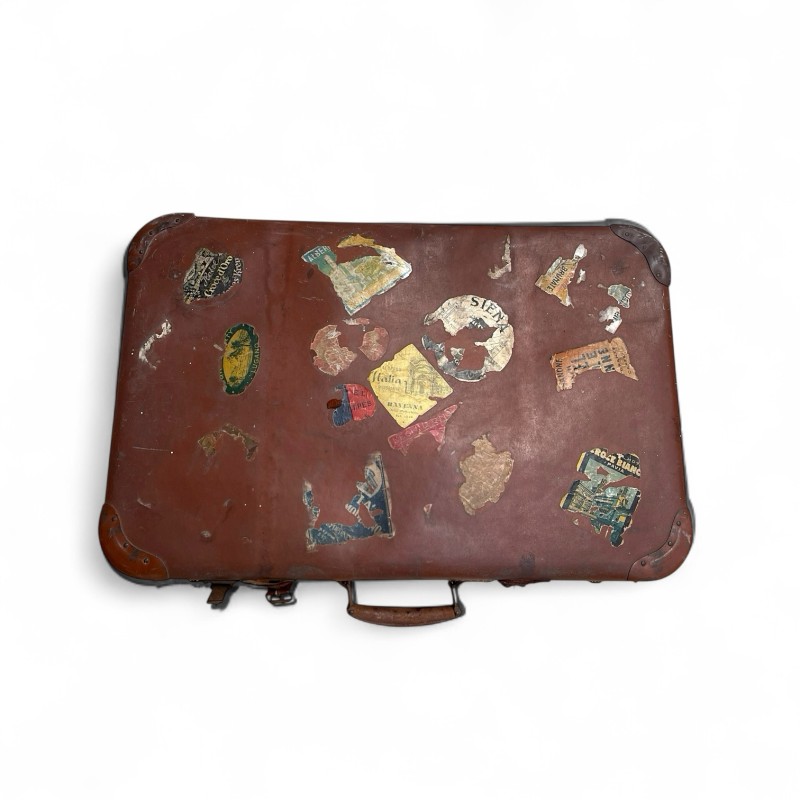 Vintage Leather Suitcase 