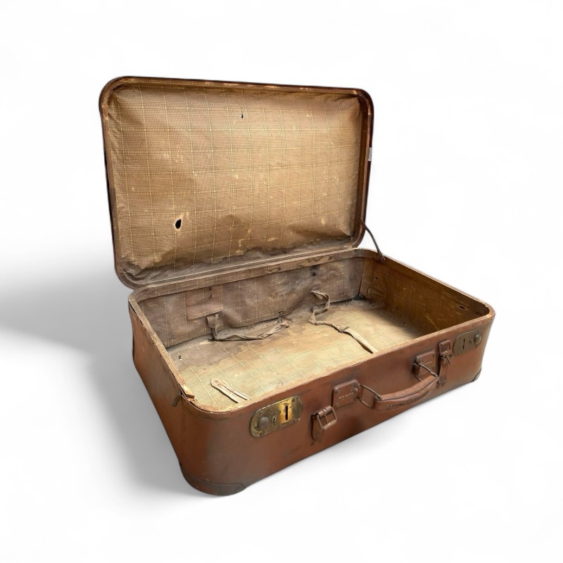 Vintage Leather Suitcase 