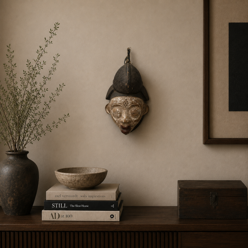 Punu Mask with High Coiffure
