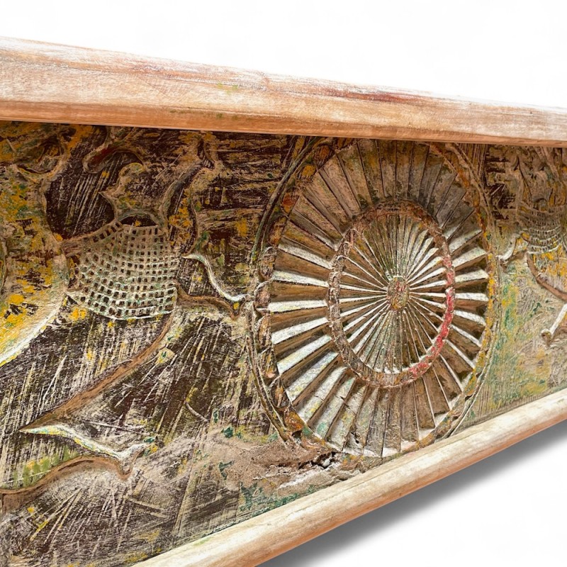Carved Wooden Chest