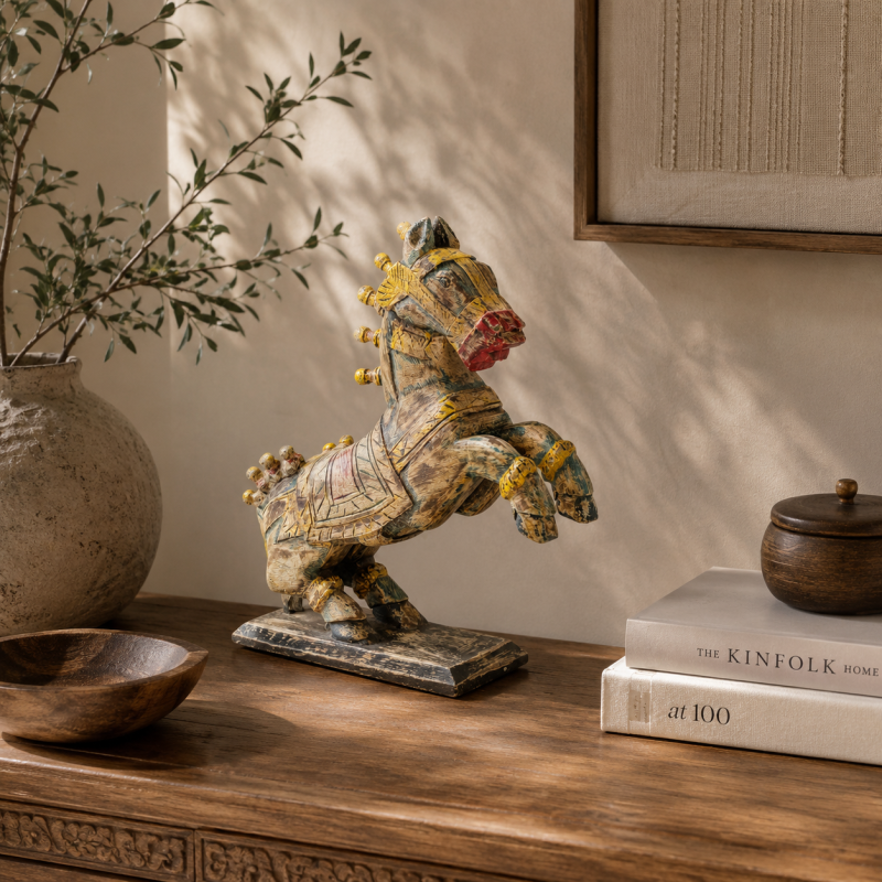 Wooden Carved Horse 