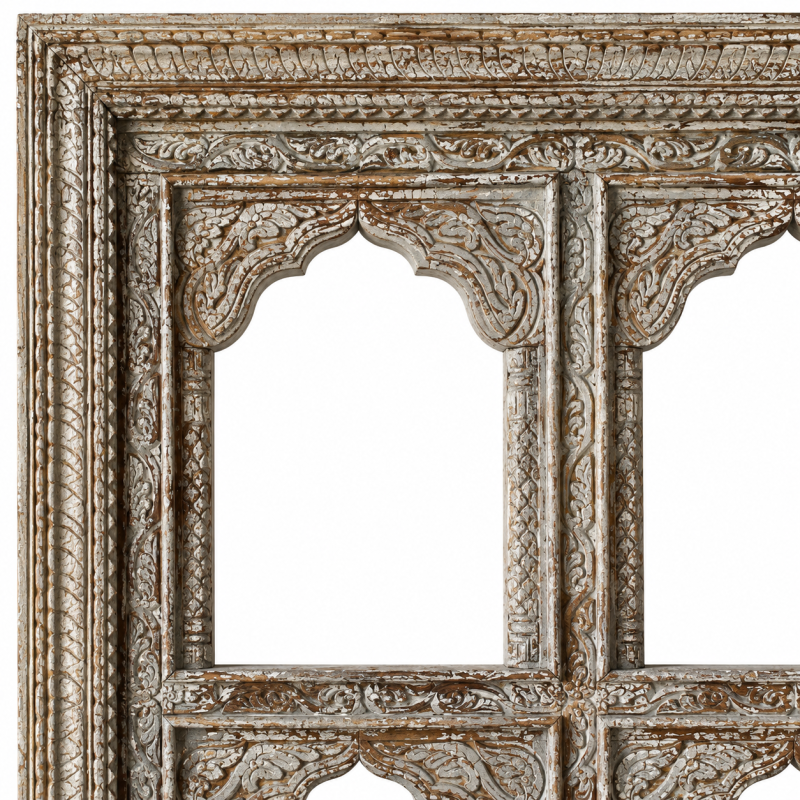 Four-Arch Jharokha Window Mirror
