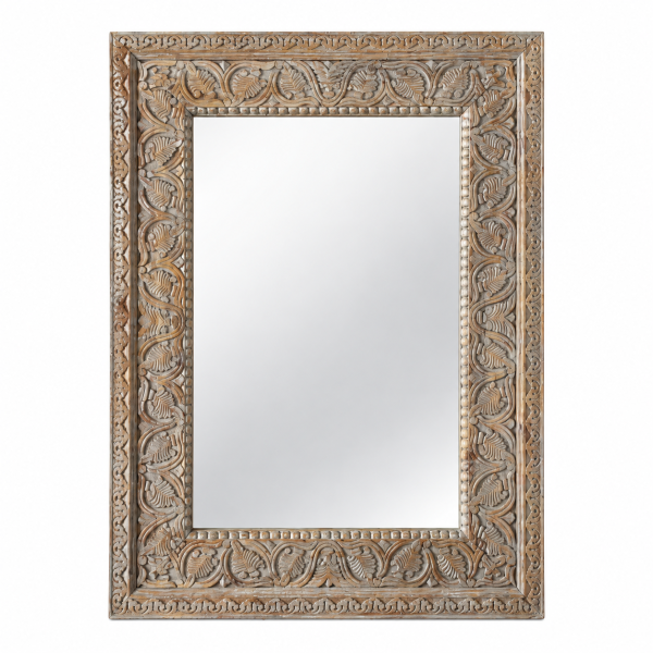Carved Rectangular Mirror