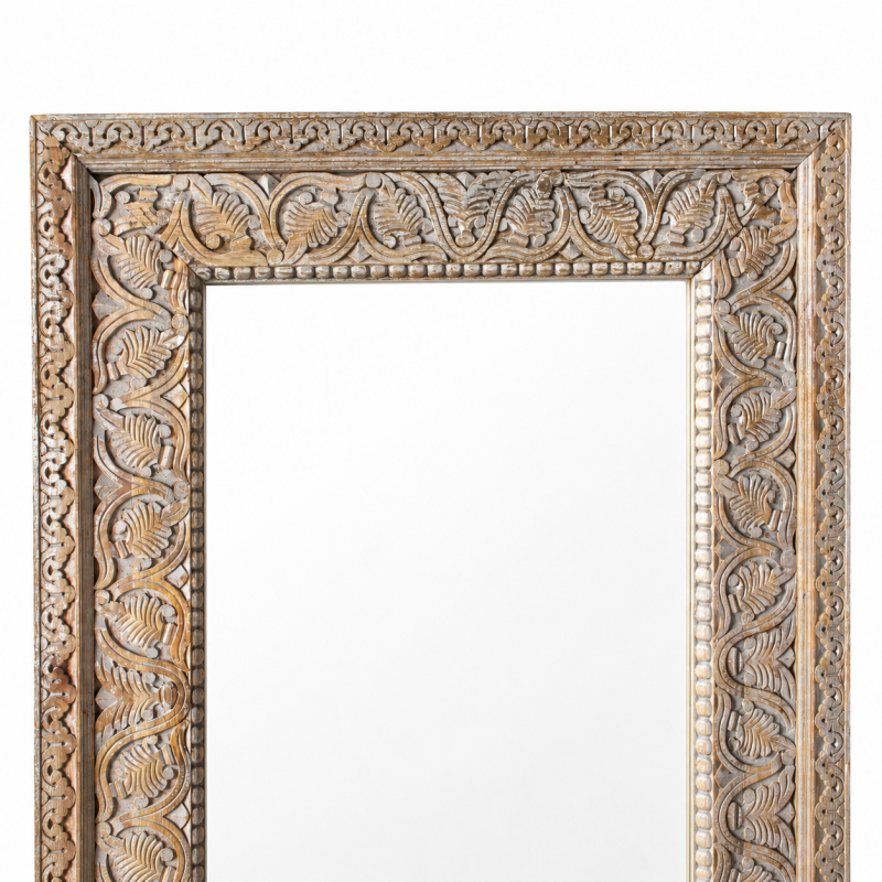 Carved Rectangular Mirror