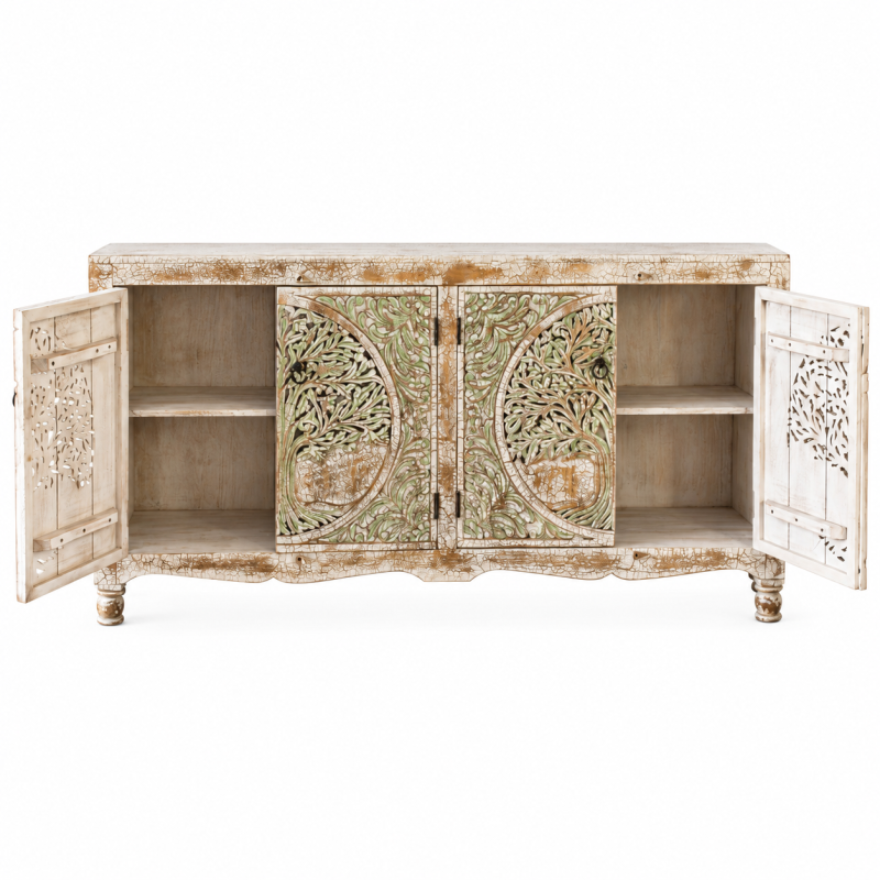 Tree of Life Jali Sideboard – Aged Wood