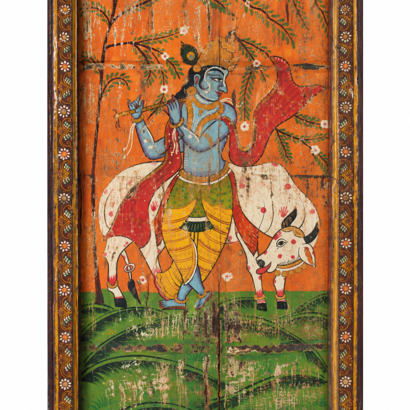 Hand-Painted Door Panel
