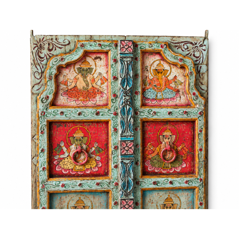 Hand-Painted Window Panel