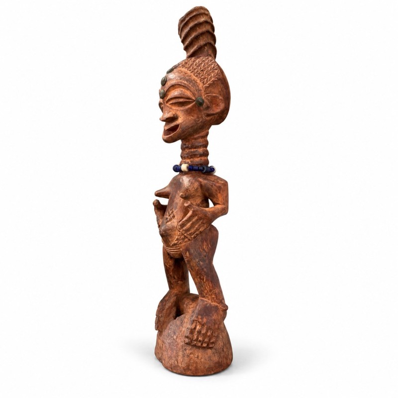 Songye Figure with Bead Necklace