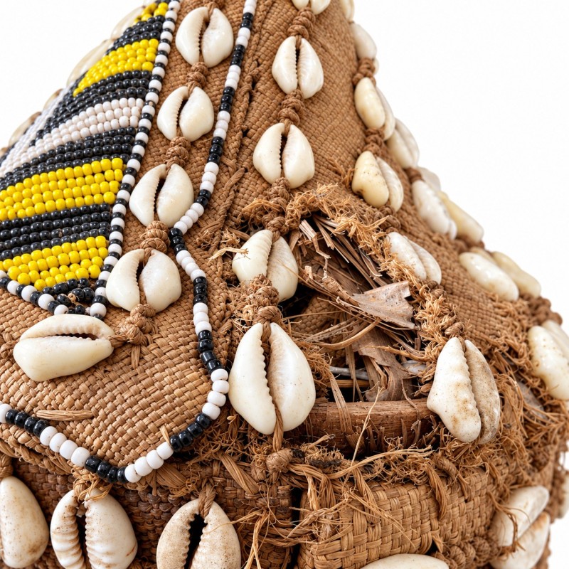 Cowrie Shell Headdress Mask
