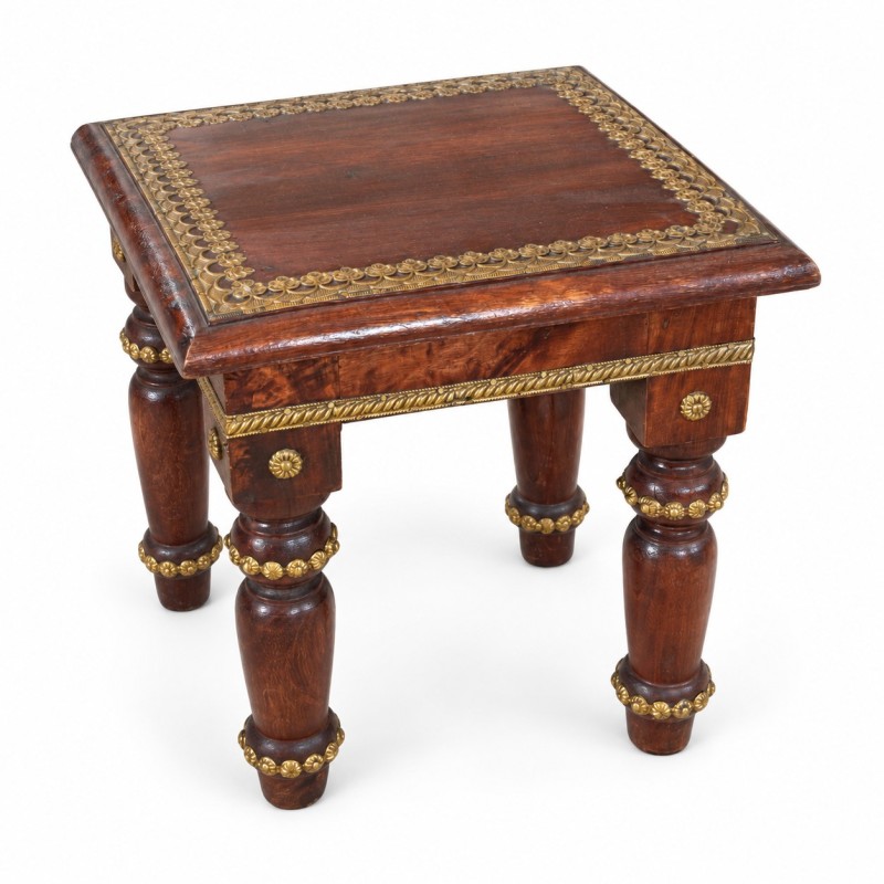 Nesting Tables with Brass Fittings