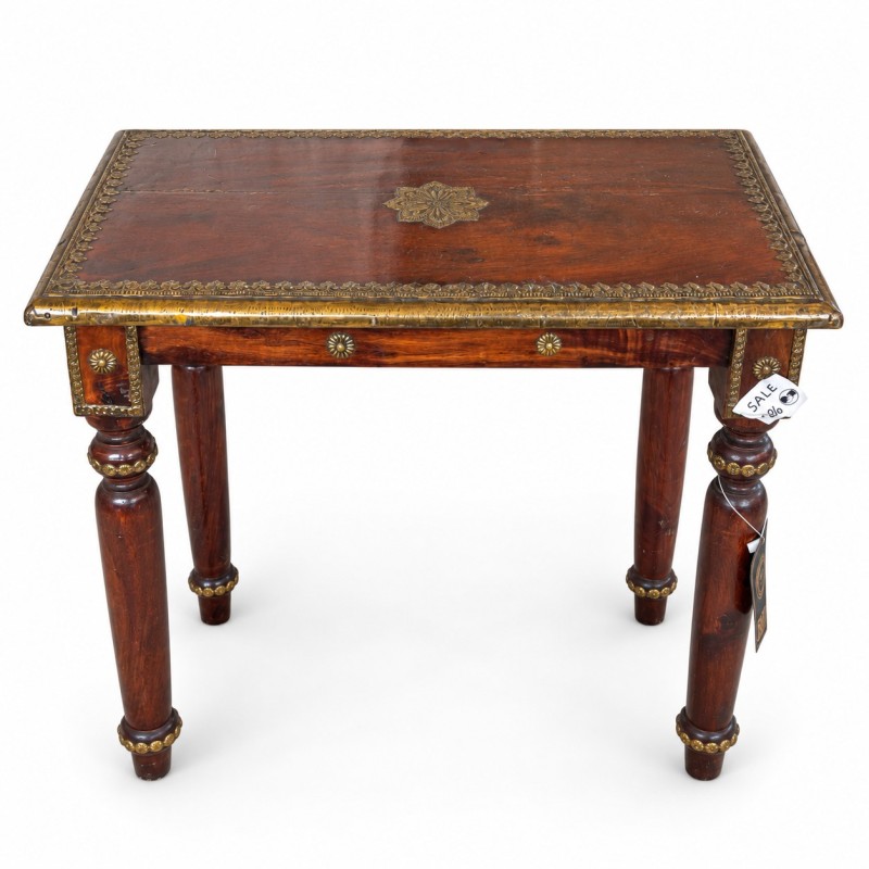 Nesting Tables with Brass Fittings