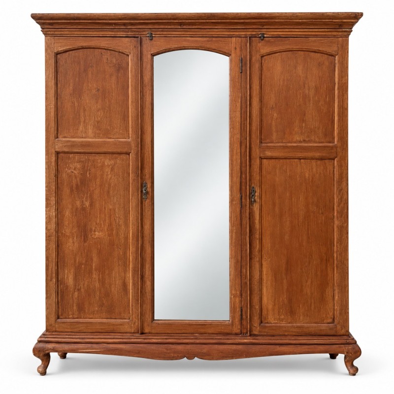 Vintage Wardrobe with Mirror Door