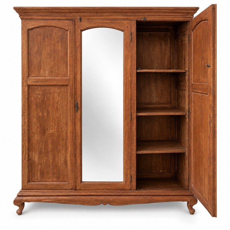 Vintage Wardrobe with Mirror Door