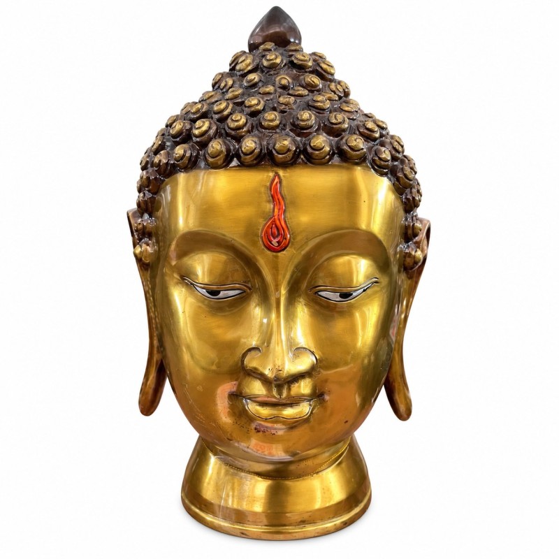 Brass Buddha Head