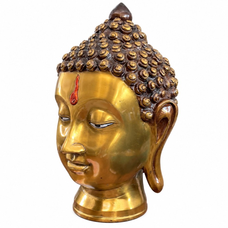 Brass Buddha Head