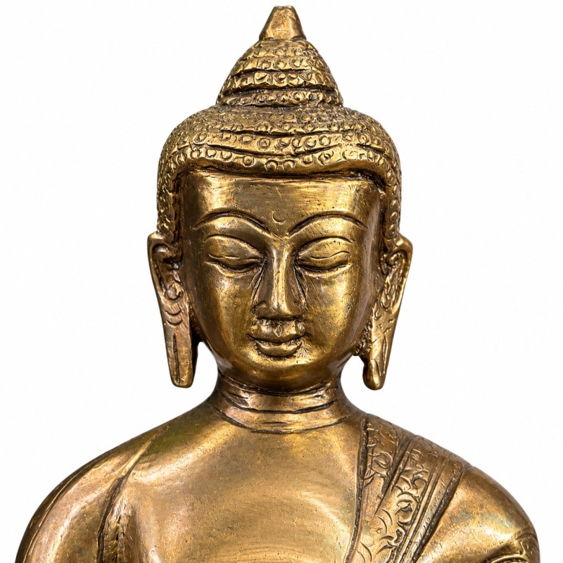 Brass Seated Buddha