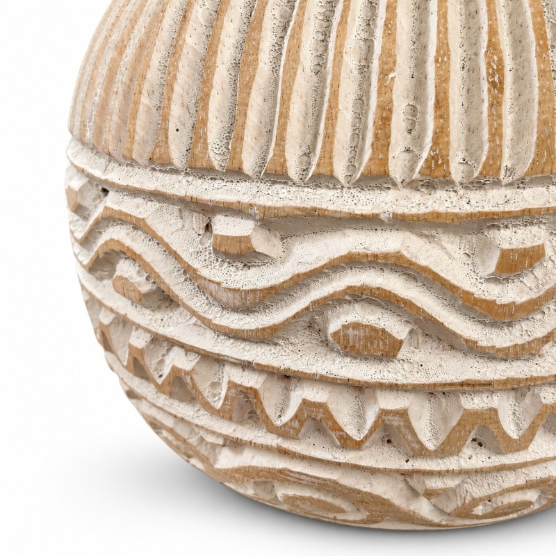 Carved Timor Table Lamp