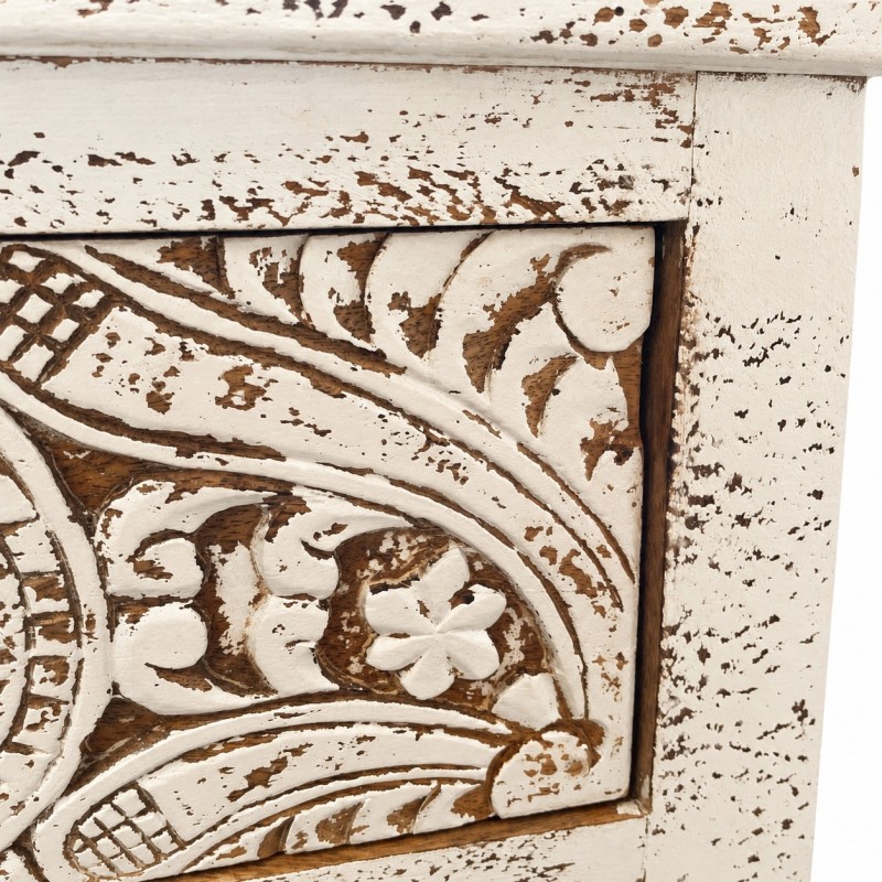 Carved Bedside Table