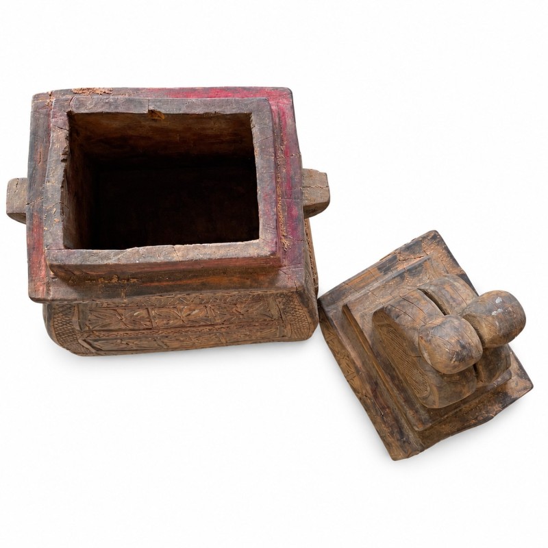 Carved Naga Storage Box with Cobra Lid