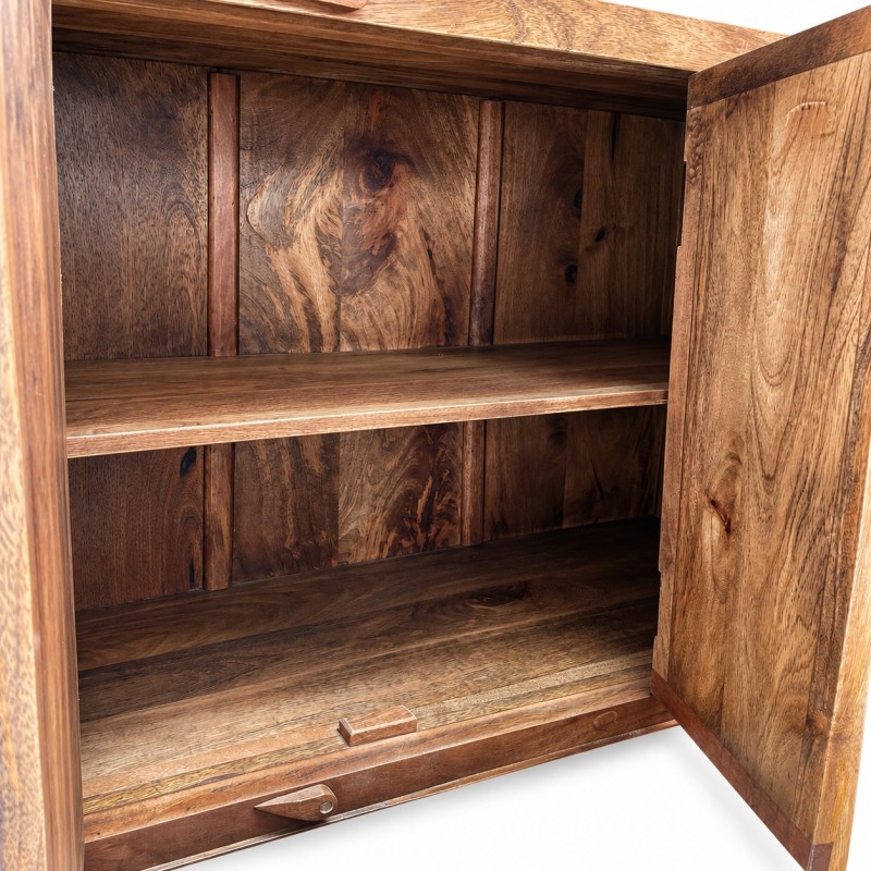Arched Cabinet with Carved Doors