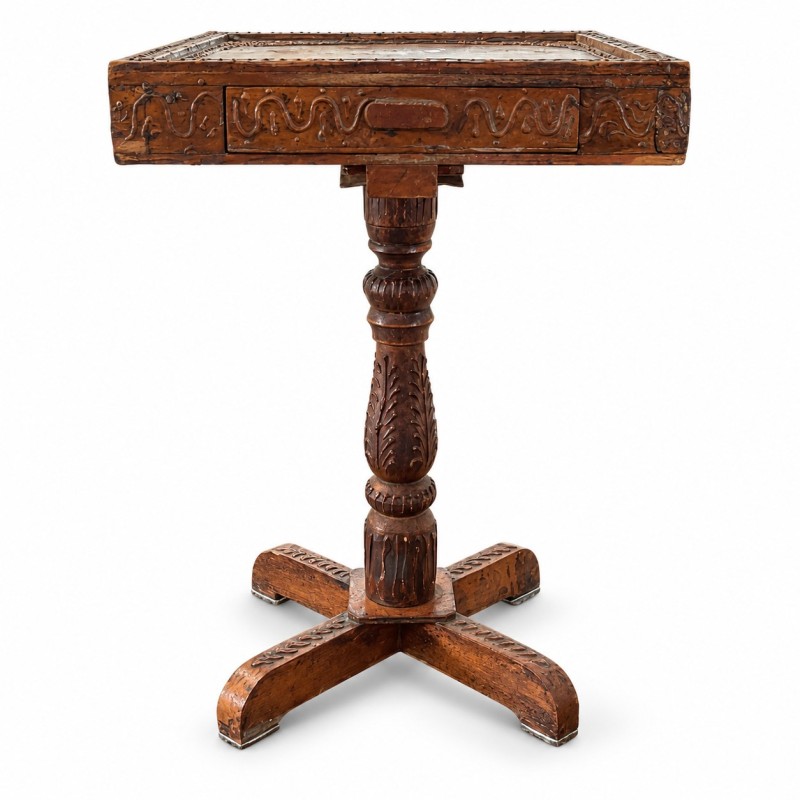 Hand-Painted Camel Rider Side Table