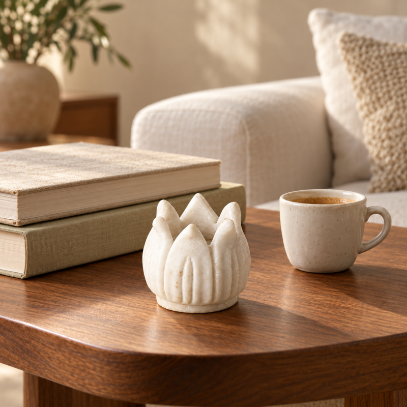 Lotus Marble Bowl